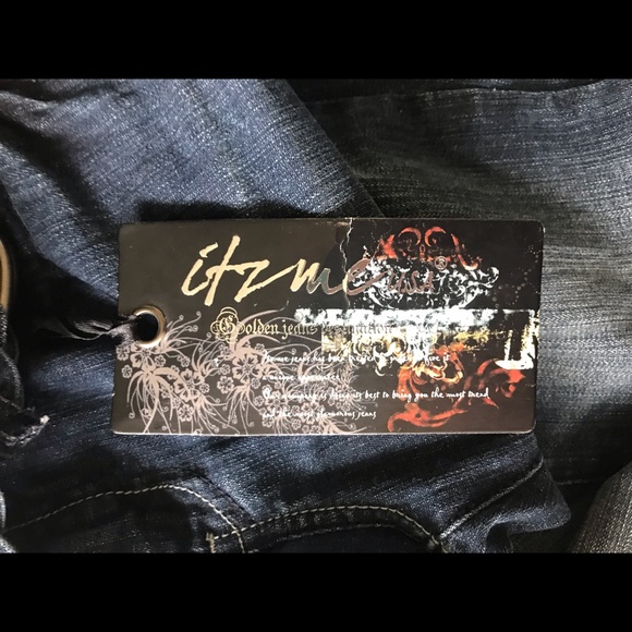 NWT Itz Me Premium straight leg jeans. Medium wash - Picture 6 of 8